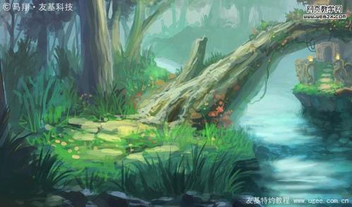 Photoshop鼠绘教程:唯美的梦幻森林