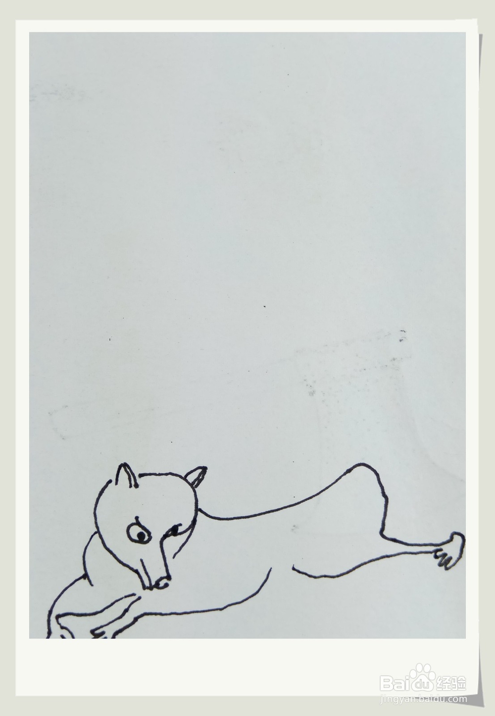 怎样画钢笔画“狼”