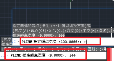 如何用CAD画弯曲箭头