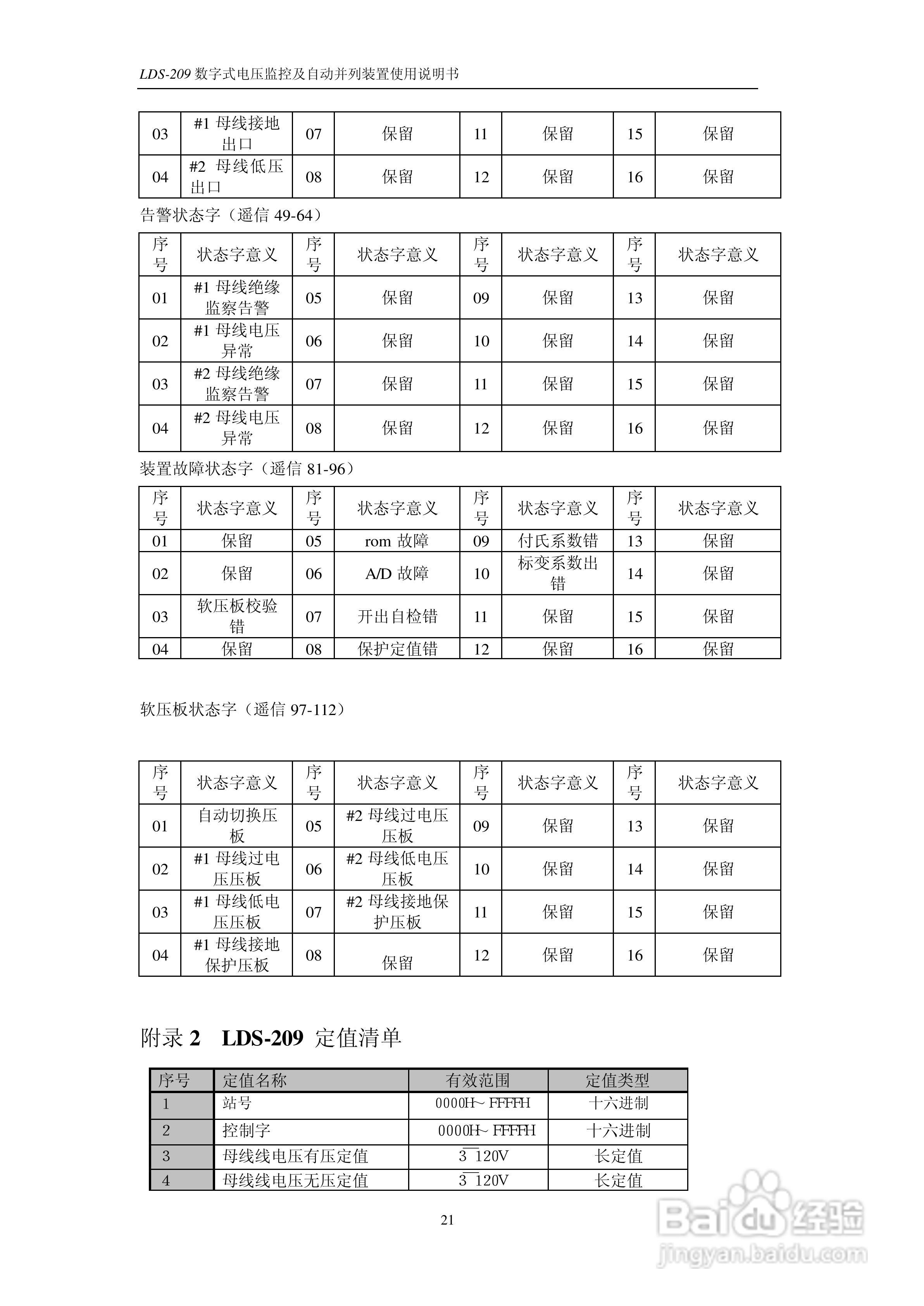 LDS-209 数字式电压监测及自动并列装置说明书:[3]