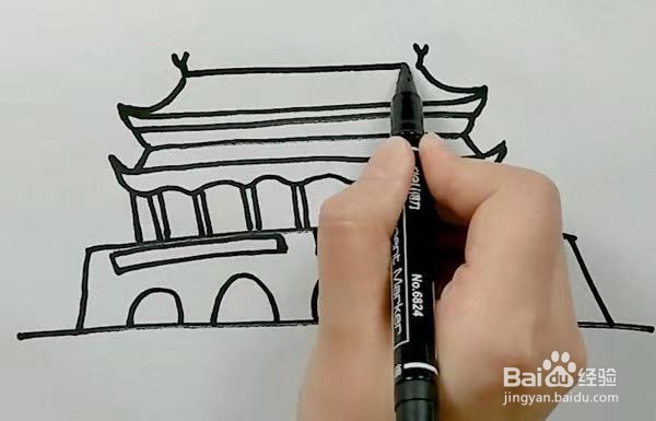 天安门怎么画