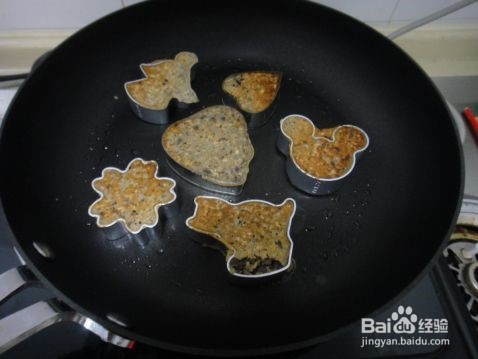 怎么做玫瑰豆沙燕麦饼