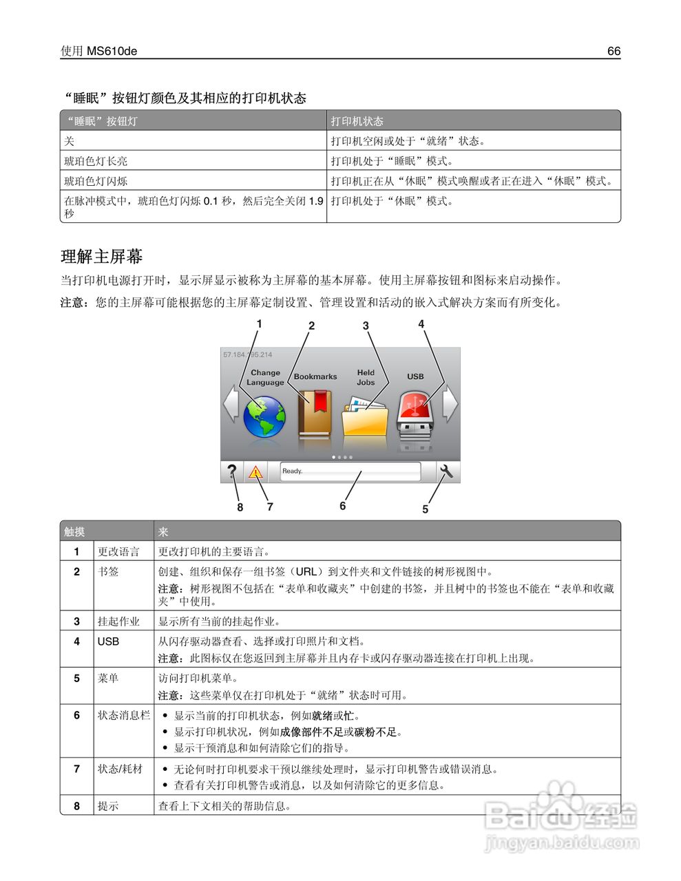 利盟Lexmark MS610de打印机说明书:[7]