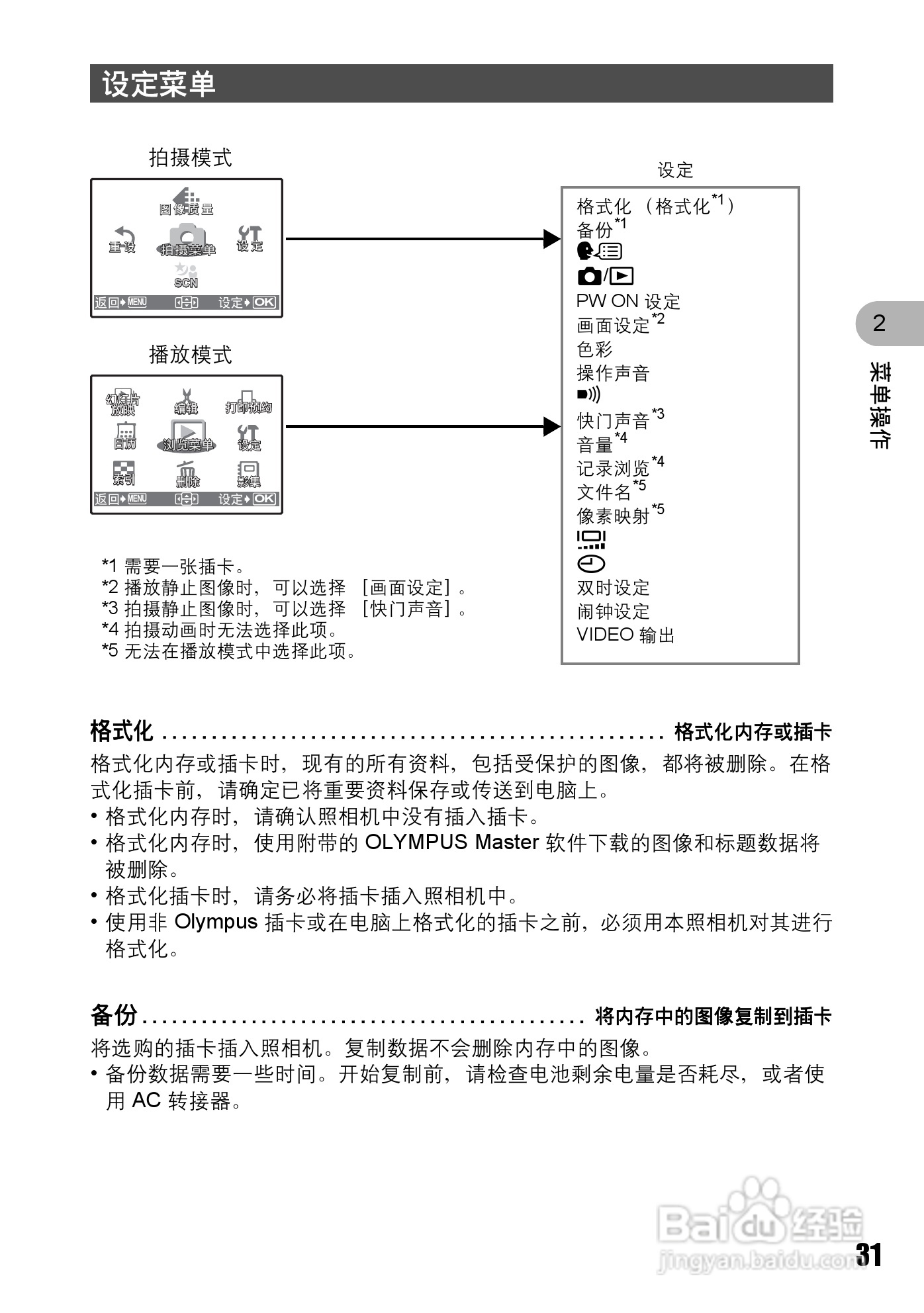 奥林巴斯 stylus-720数码相机说明书:[4]