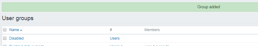 如何在zabbix中增加用户组？