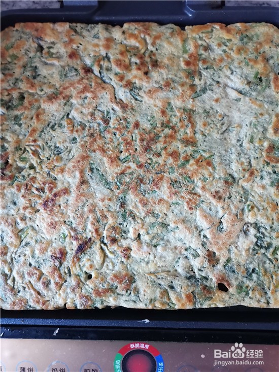 美味茼蒿鸡蛋饼