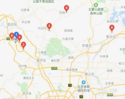如何在电脑百度地图上标注几个地点