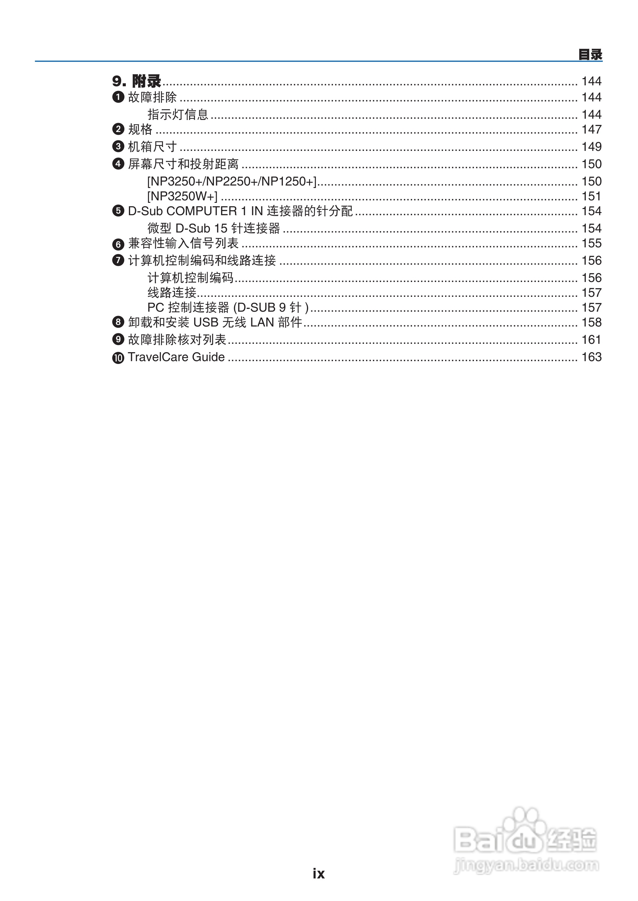 NEC NP1250+型投影机说明书:[2]