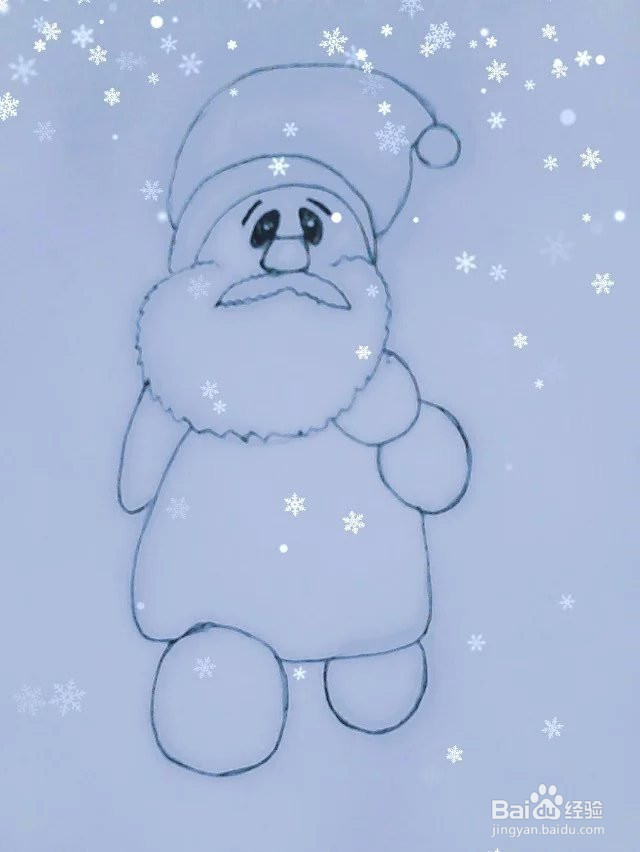 圣诞老人简笔画教程