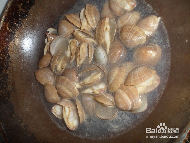海鲜 肉酱爆花蚬