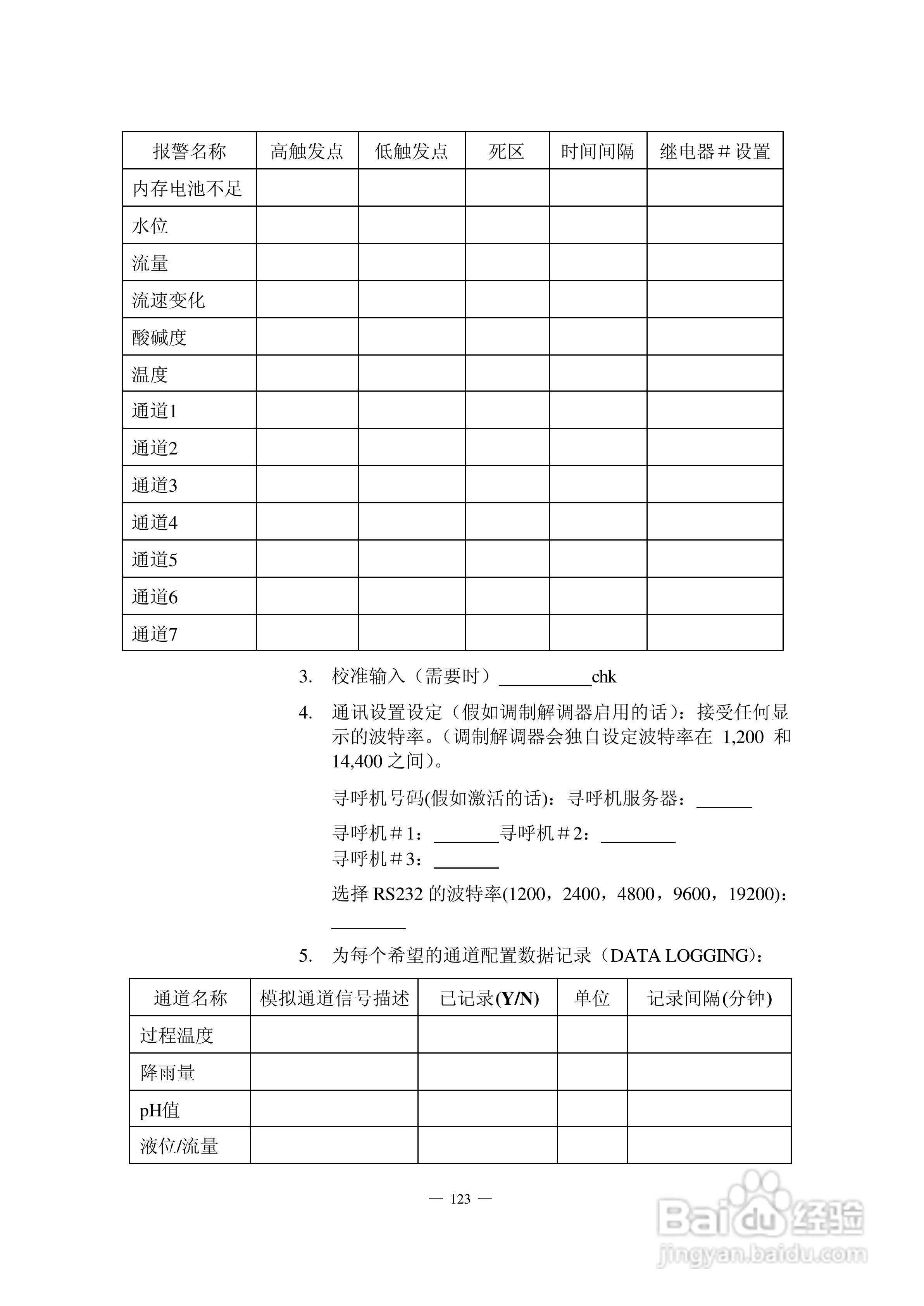 HACH 950 型流量计使用说明书:[14]