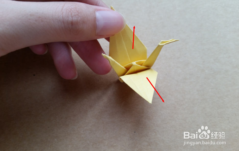 手工折纸之如何折千纸鹤