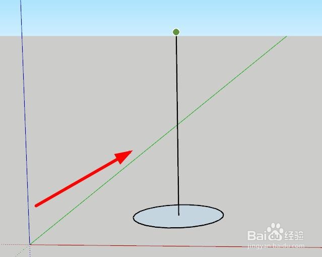 sketchup怎么画一个半径50米为球体