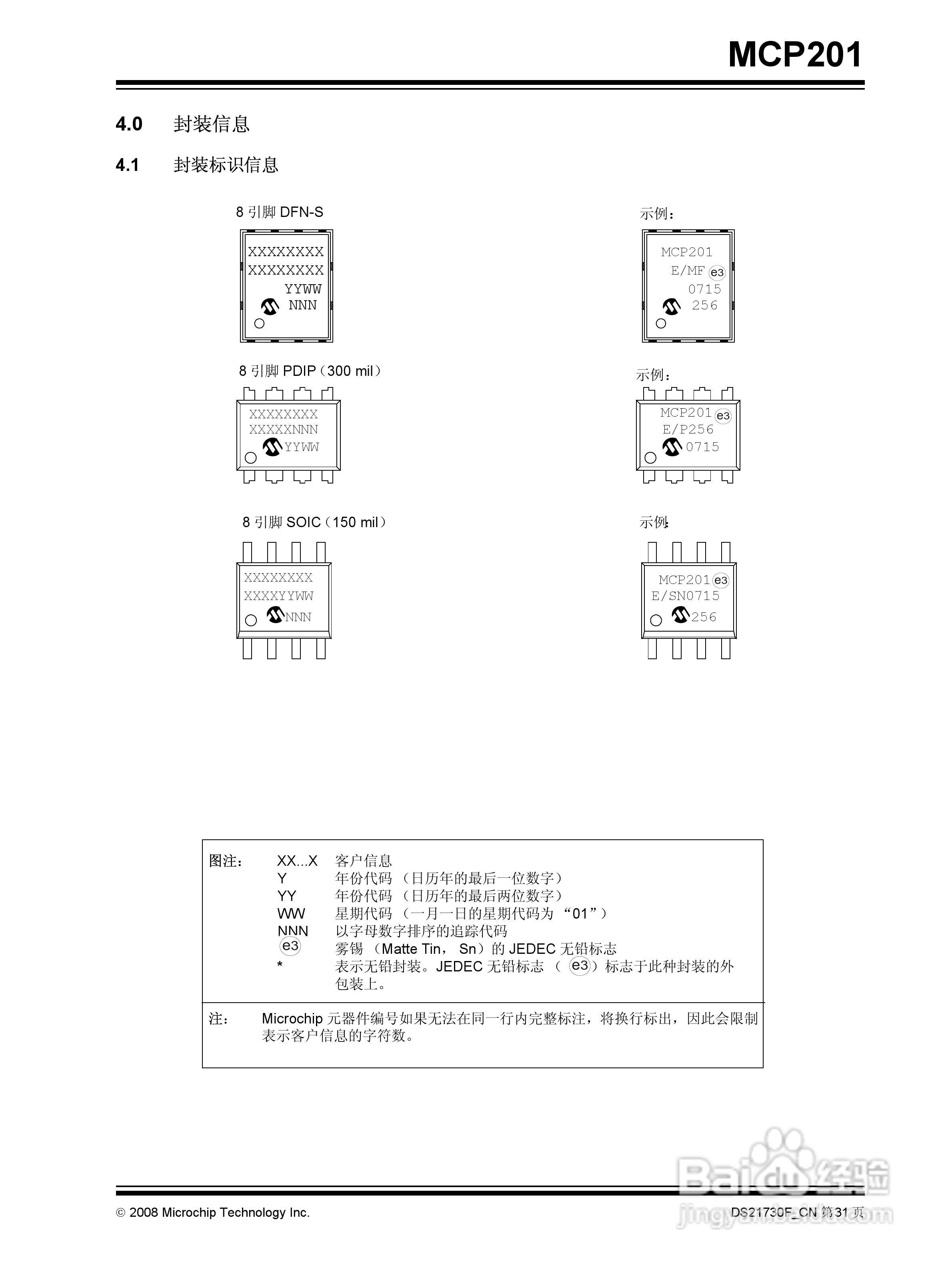 MICROCHIP MCP201带稳压器的LIN收发器说明书:[4]