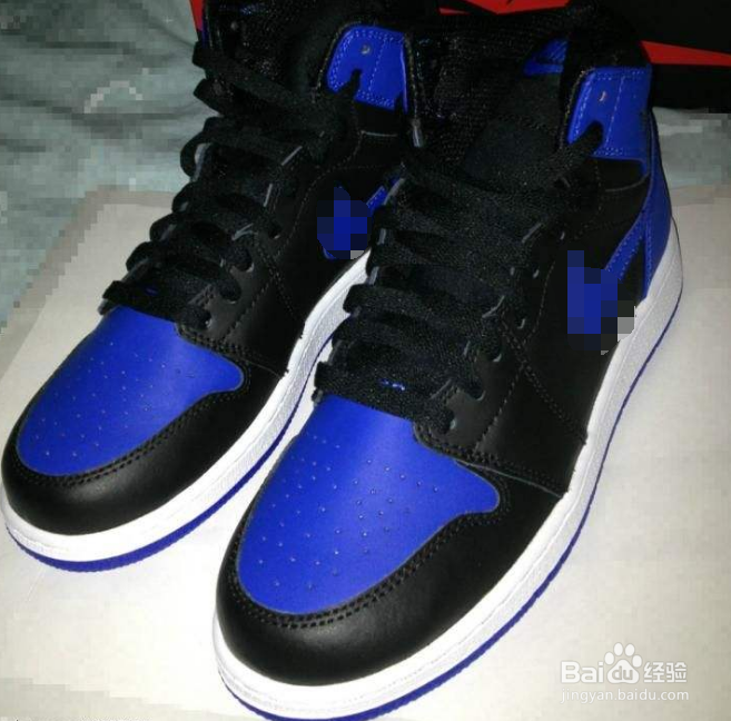 aj1黑蓝怎么辨别真假