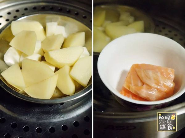 香煎三文鱼土豆鱼排