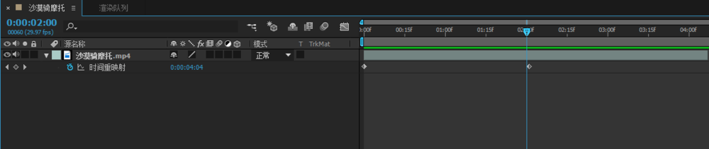 Adobe After Effects实现素材的快放慢放及倒放