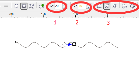 Coreldraw中怎样画出标准的波浪线