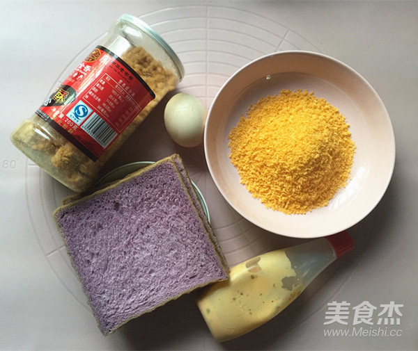 沙拉肉松吐司卷