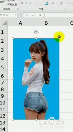 教你在excel表格中抠图的方法