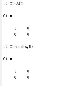 MATLAB 逐个元素的逻辑运算符简介