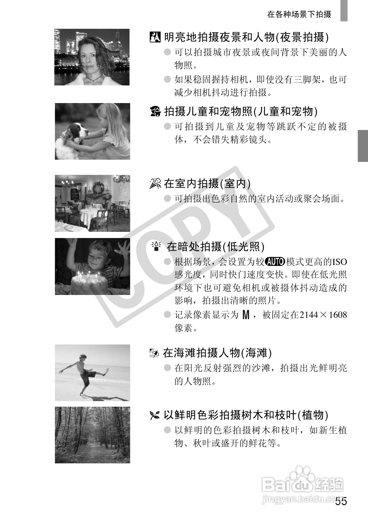 佳能DIGITAL IXUS 210数码相机使用说明书:[6]