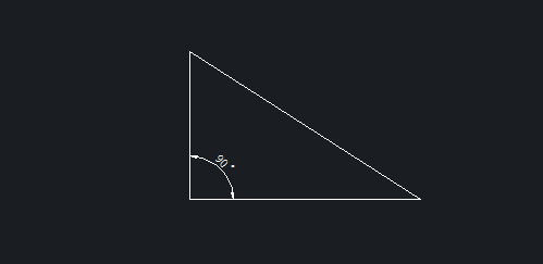CAD如何绘制指定斜边和一条直角边长度的三角形