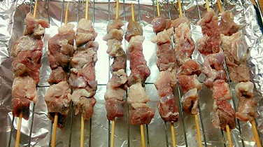 家庭版羊肉串
