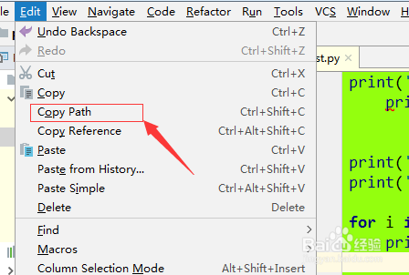 pycharm怎么复制文件路径和查看文件路径