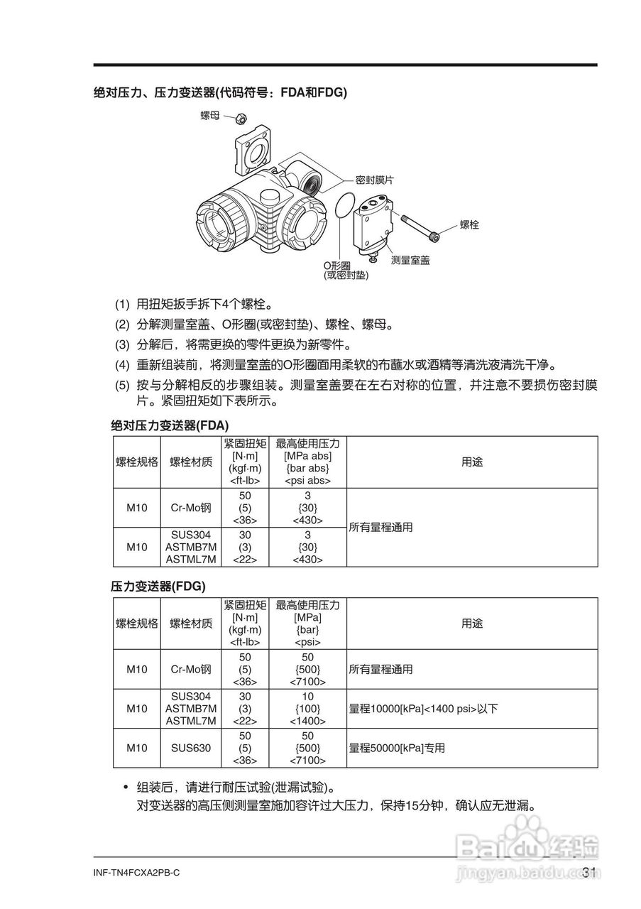 富士FCX-AⅡ系列PROFIBUS-PA 型变送器使用说明书:[4]
