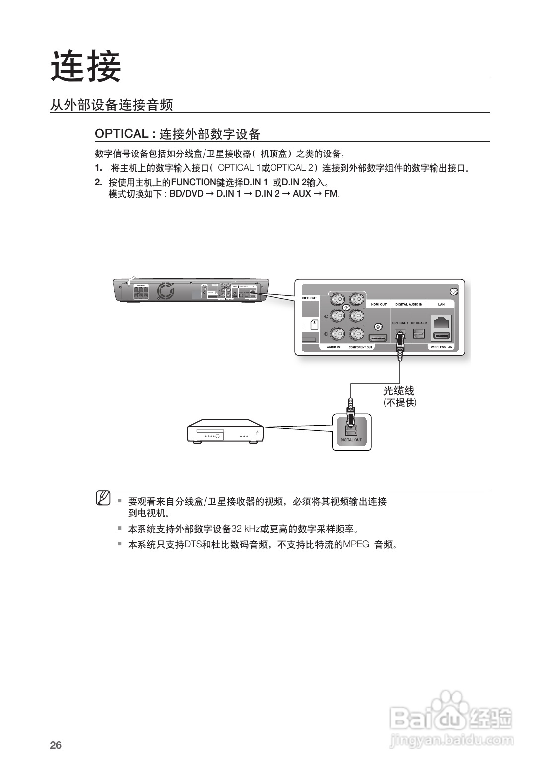 三星HT-BD1252蓝光家庭影院使用说明书:[2]