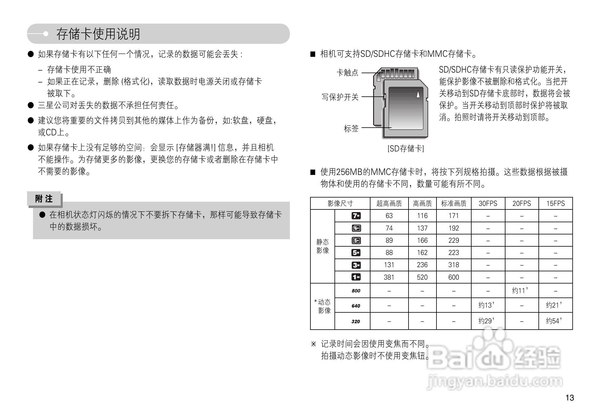 三星L74数码相机使用说明书:[2]