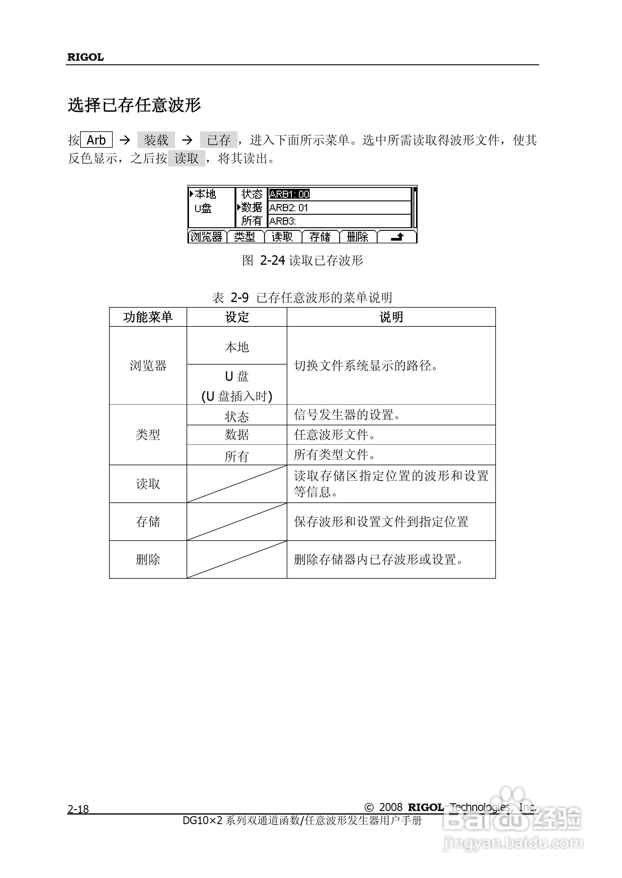 DG1012函数/任意波形发生器使用说明书:[5]