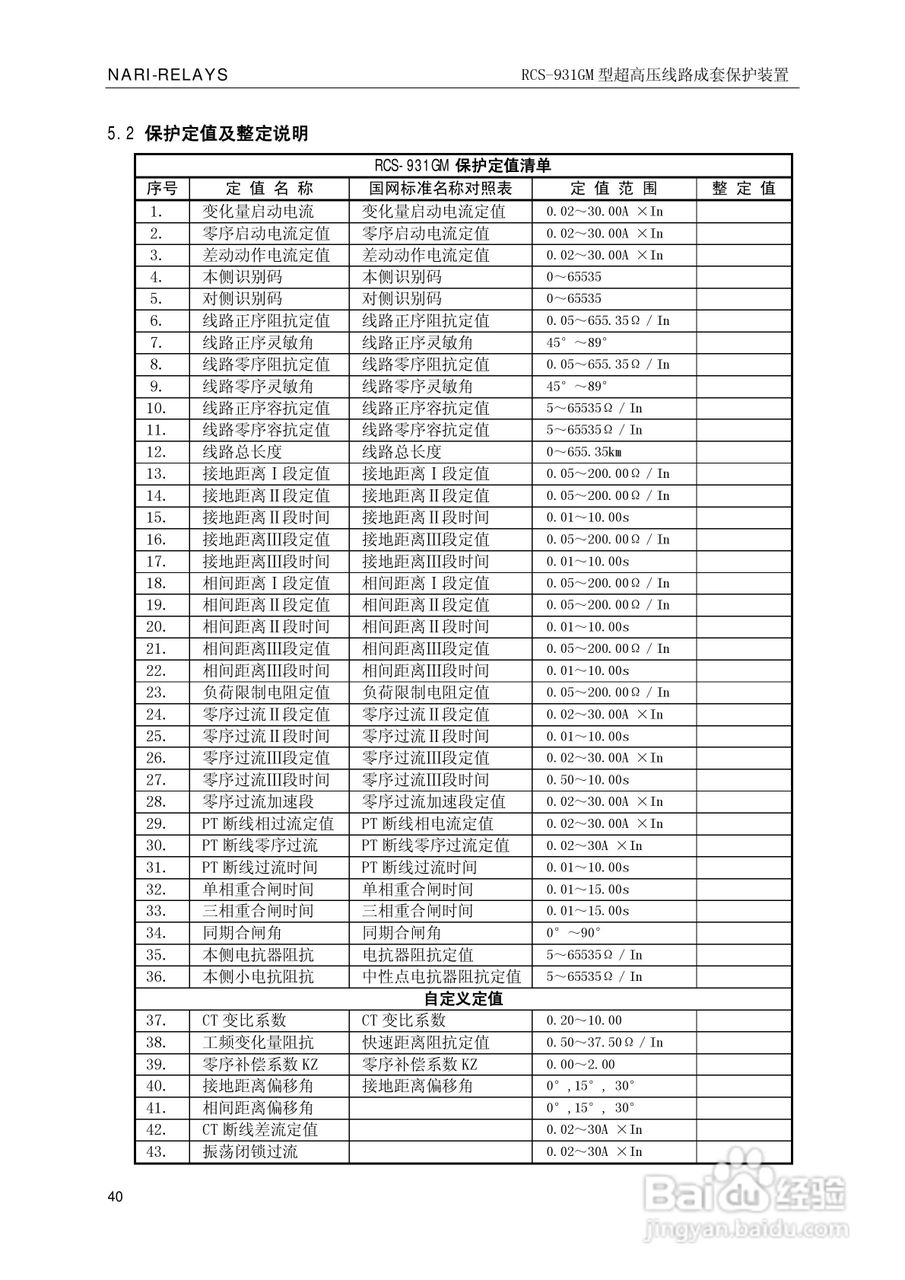 南瑞RCS-931GM型超高压线路电流差动保护装置使用说明:[5]