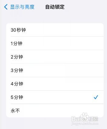 苹果手机如何设置屏幕待机时间