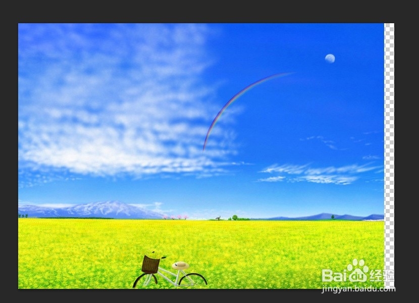 PS的画布在实际中的应用--修改画布大小