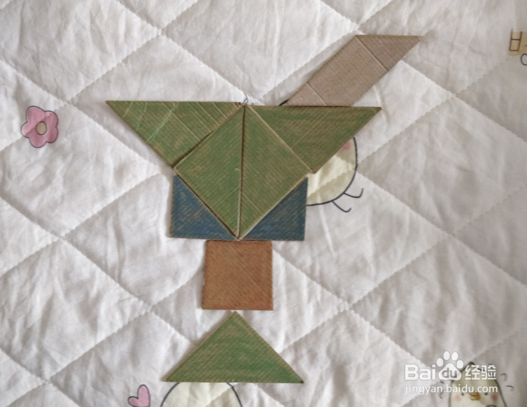 用九巧板怎么拼一杯吸管饮料呢?