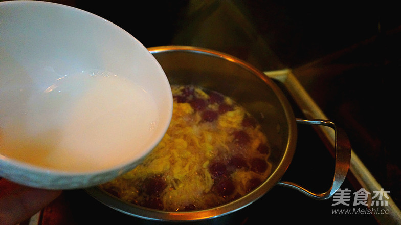 紫薯汤圆酒酿羹