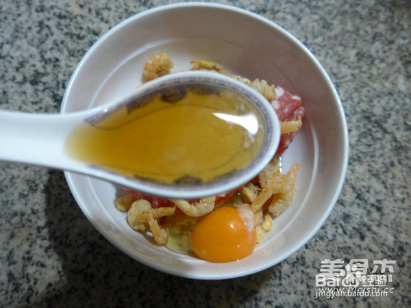 鸡蛋开洋蒸肉末