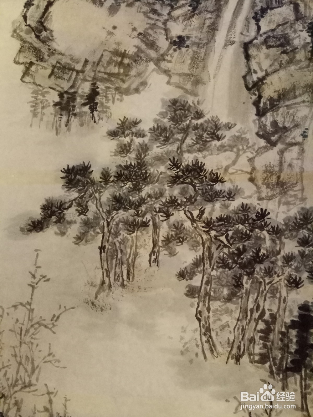 如何给山水画上色