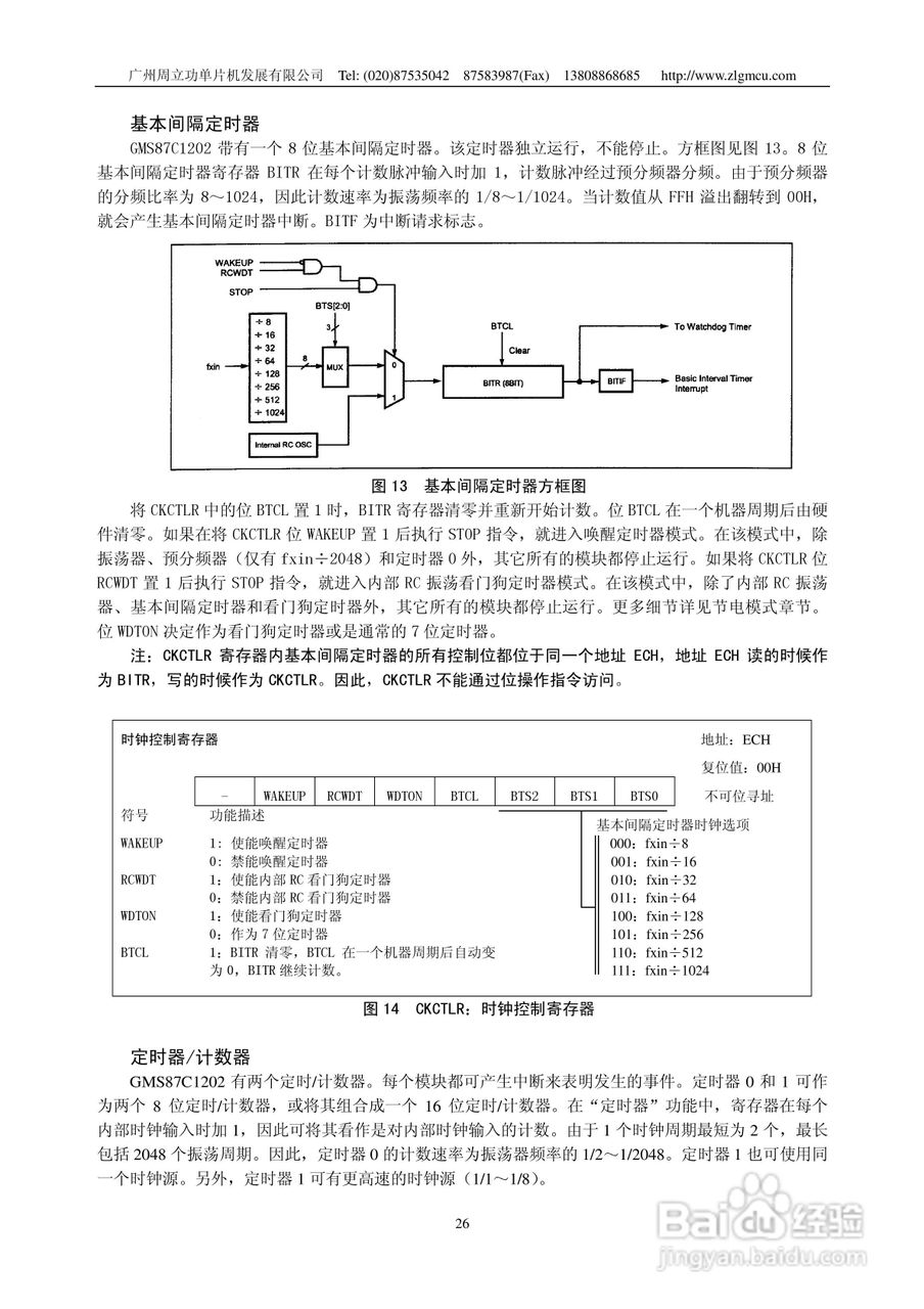 周立功GMS87C1102/GMS87C1202微控制器说明书:[3]