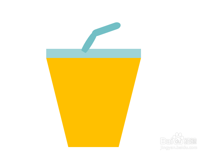 如何用WPS PPT画可乐杯简笔画