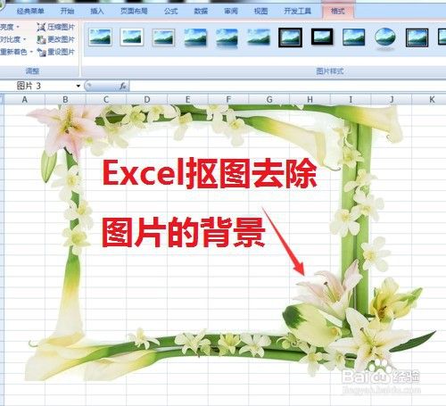 Excel如何抠图去除图片的背景 百度经验 Excel如何抠图去除图片的背景 百度经验