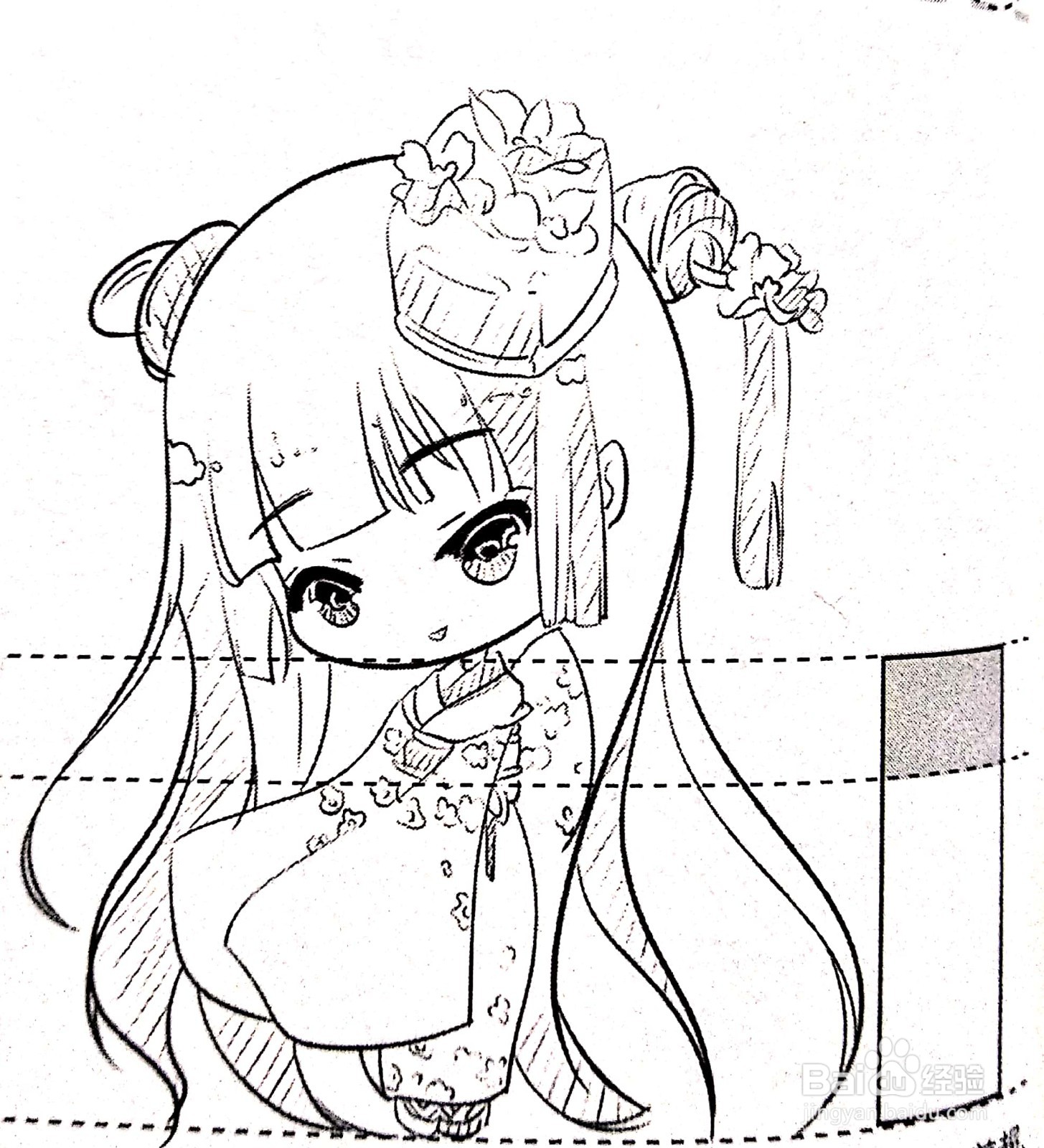 q萌美少女2头身怎么画?