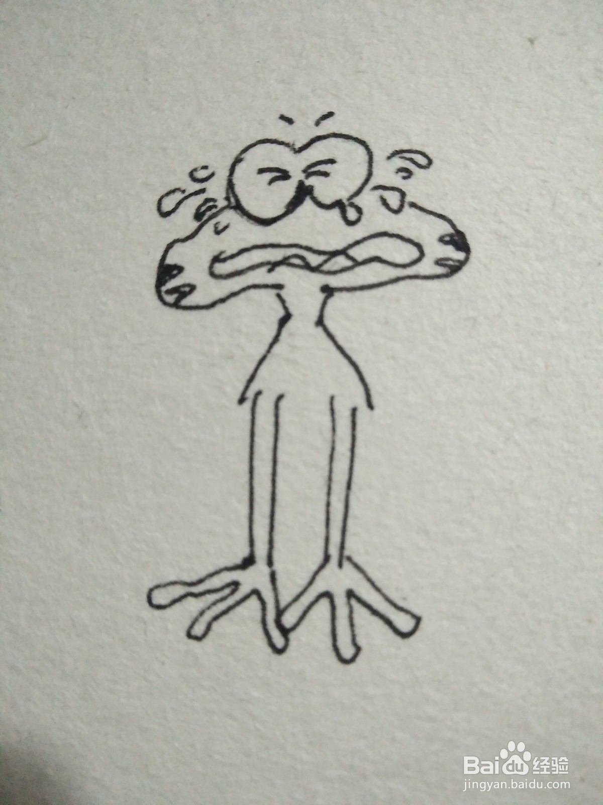 怎么画哭泣的小青蛙