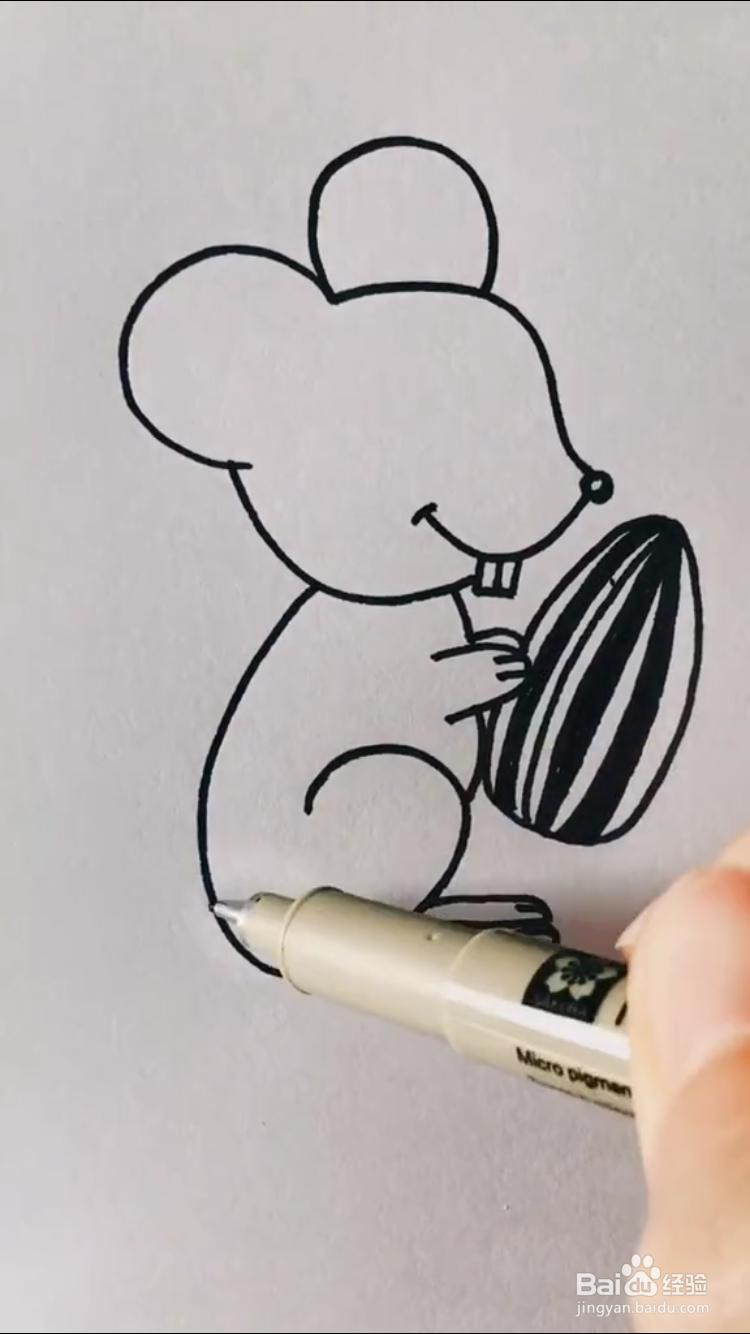 小老鼠的简笔画如何画？