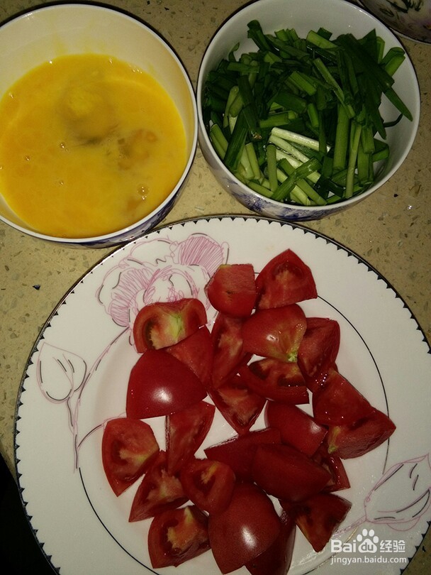 素菜~鸡蛋韭菜烧番茄