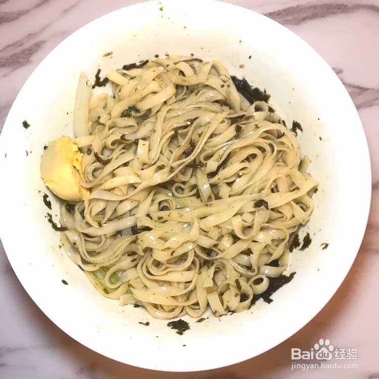 橄榄菜拌面的家常做法