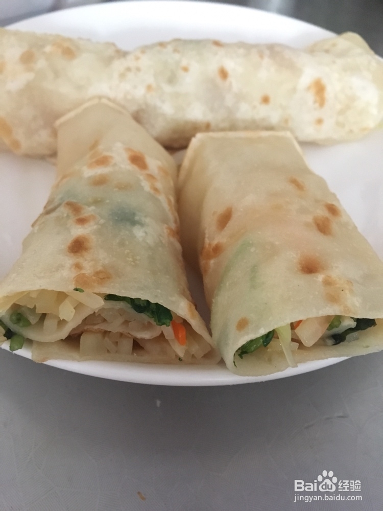 花式做饼-椒香土豆丝卷饼教程