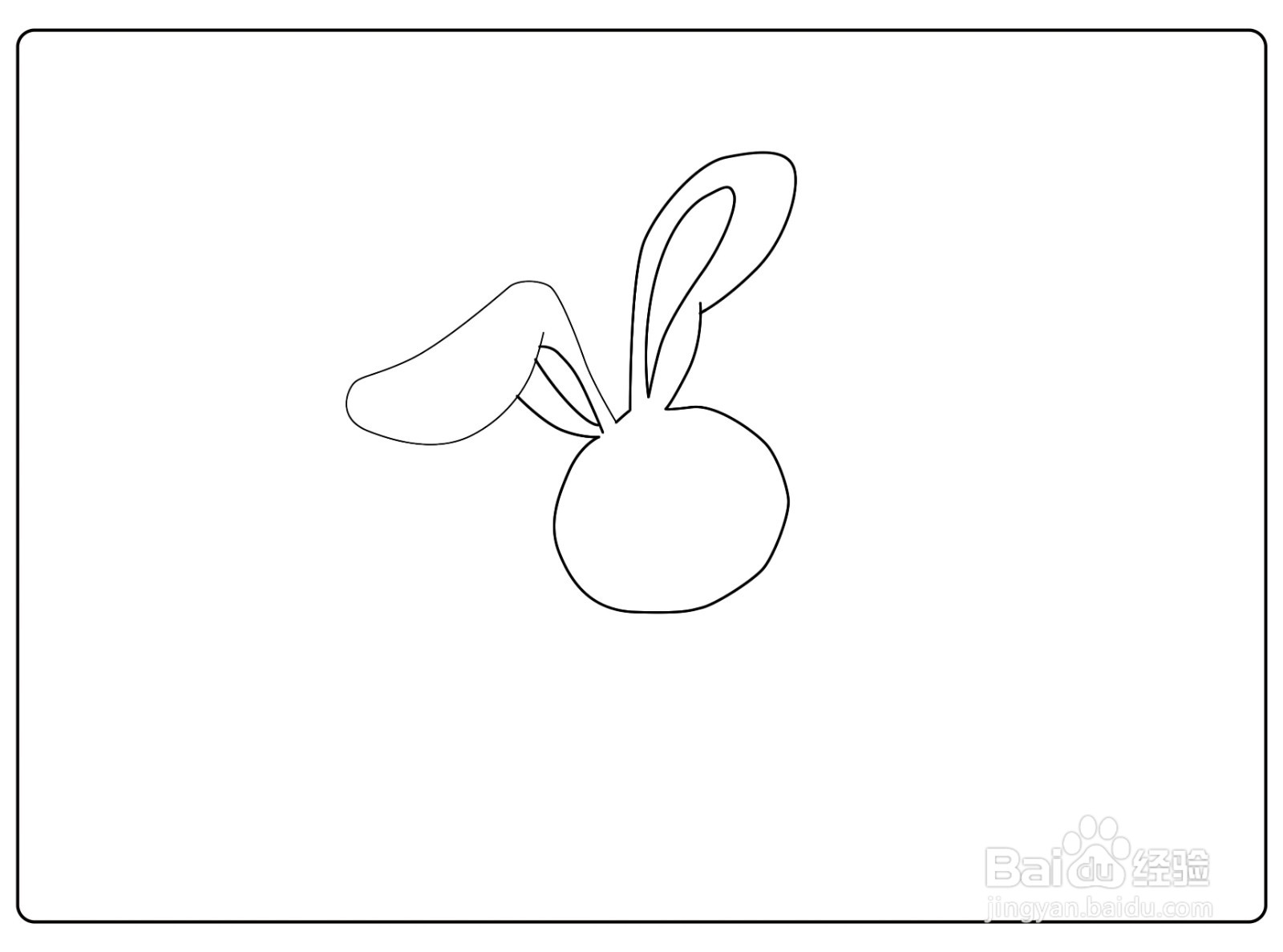 简笔画兔子